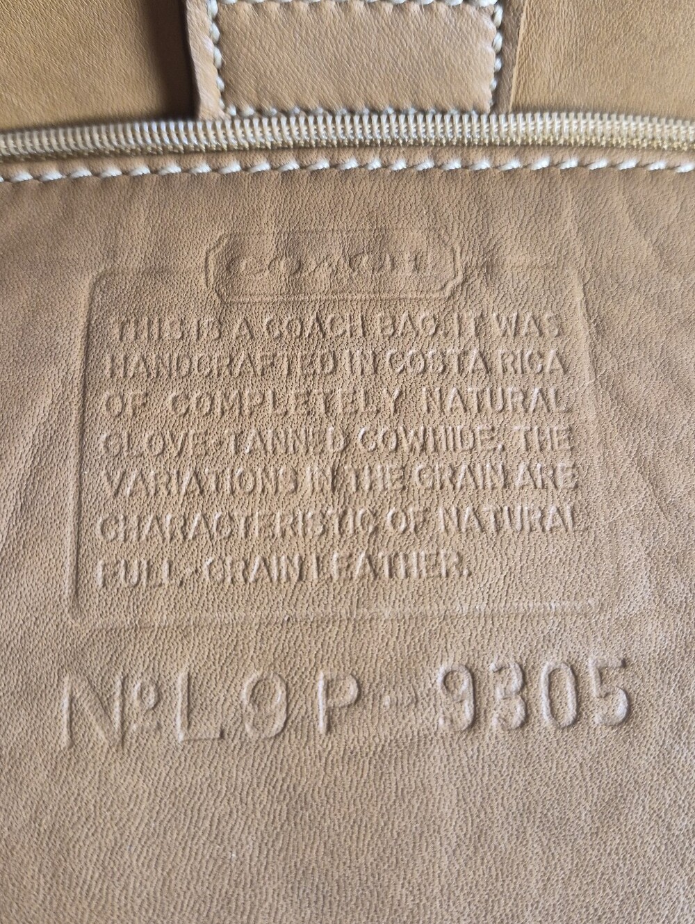 Vintage Coach Bleecker Bucket In Camel #9305 - Picture 3 of 17
